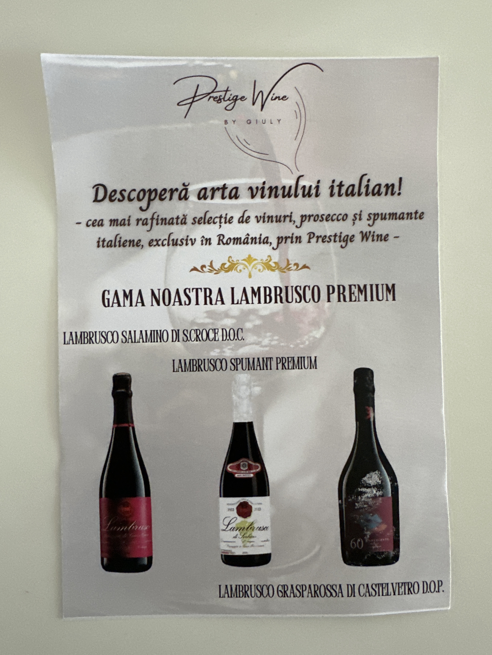 PRESTIGEWINE BY GIULY SRL